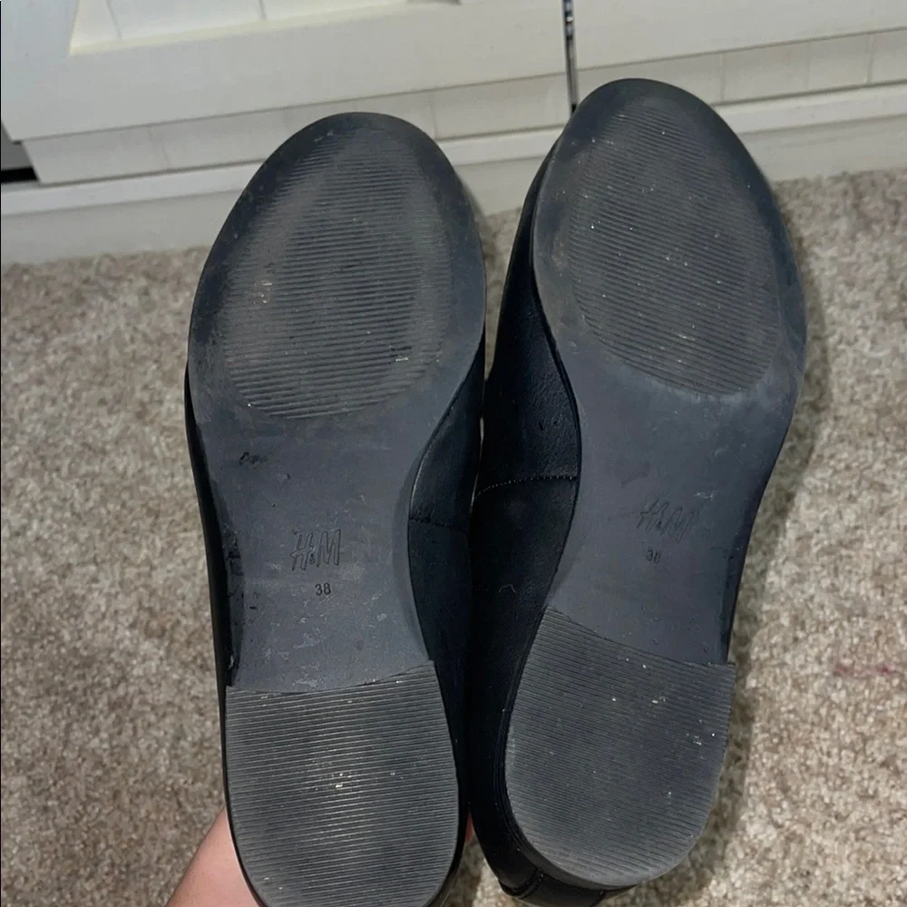 Black Loafers with Gold Buckle - Picture 5 of 6